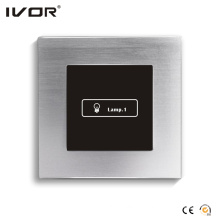 1 Gang Lighting Switch Touch Panel Aluminum Alloy Outline Frame (HR1000-AL-L1)